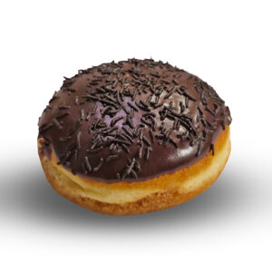 Chocolate shell donut